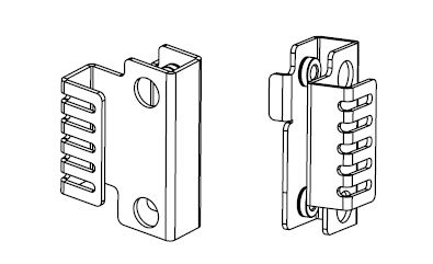 Frame cable fixing door